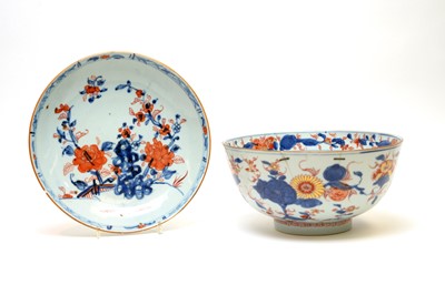 Lot 435 - Chinese Imari bowl and dish