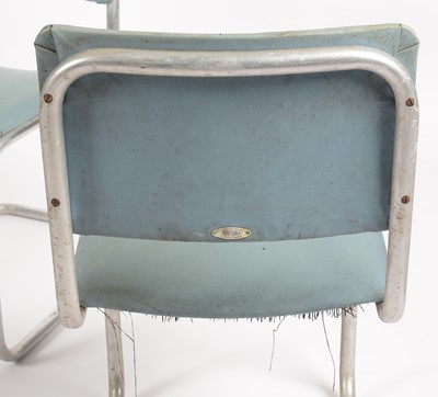 Lot 636 - Brituma, Gateshead on Tyne: a set of four 1930's tubular metal chairs.