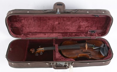 Lot 826 - Mirecourt violin stamped Graingeot
