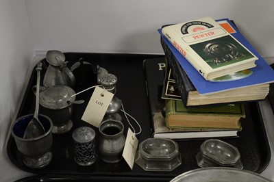 Lot 330 - Selection of Pewter ware, and books relating to Pewter.