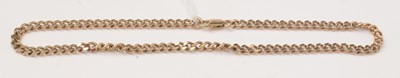 Lot 46 - A 9ct yellow gold curb link watch chain
