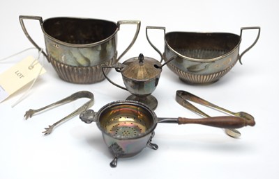 Lot 156 - Items of small silver for the table