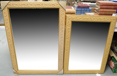 Lot 46 - Two bevelled wall mirrors
