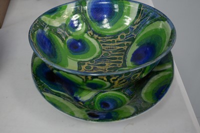 Lot 316 - Contemporary Dartington Pottery dish; and other items.
