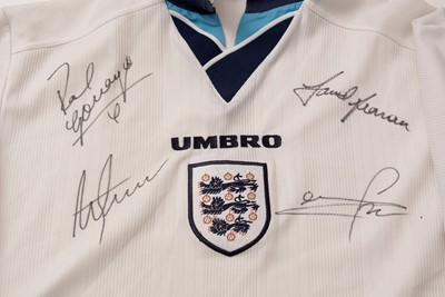 Lot 650 - An autographed England football shirt