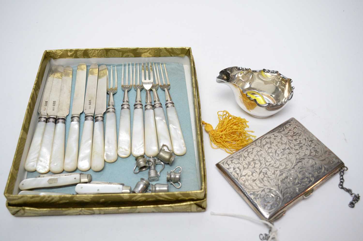 Lot 166 - Antique silver and other items