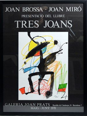 Lot 830 - Joan Brossa, Joan Miro and Joan Prats - Exhibition poster
