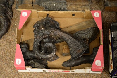 Lot 65 - Two ornate Victorian frieze carvings