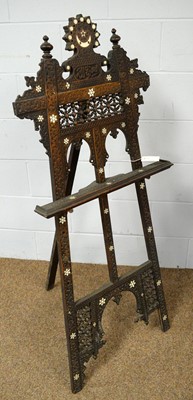 Lot 62 - A Persian inlaid easel.