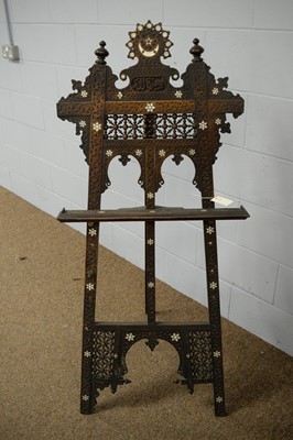 Lot 62 - A Persian inlaid easel.