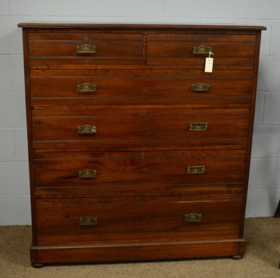 Lot 61 - Edwardian chest of drawers.
