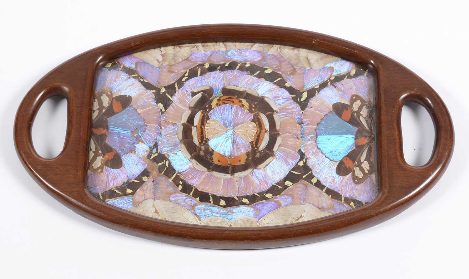 Lot 610 - A mid Century oval butterfly tray.
