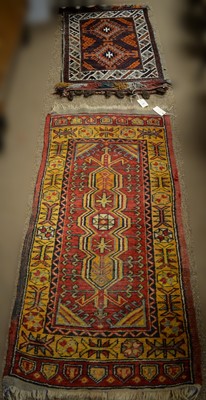 Lot 148 - A North West Persian mat; and an Afghan Balescht mat.