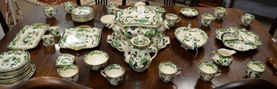 Lot 401 - Masons 'Chartreuse' pattern part dinner and tea service.