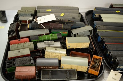 Lot 382 - Selection of model railway trains, carriages and rolling stock.