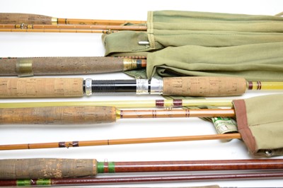 Lot 492 - Selection of eight fishing rods