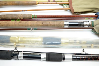 Lot 492 - Selection of eight fishing rods