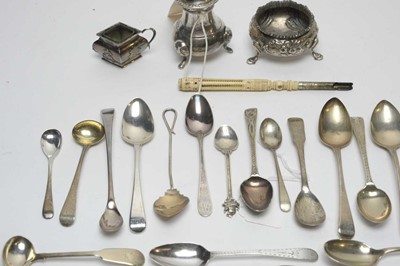 Lot 256 - A selection of silver spoons