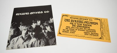 Lot 710 - A Rolling Stones 66 Tour programme and concert handbill.