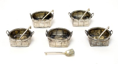 Lot 170 - A set of five 19th Century Russian silver salts