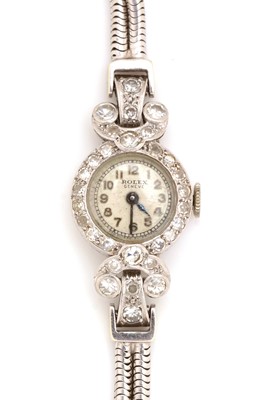 Lot 26 - Rolex: a diamond cocktail watch