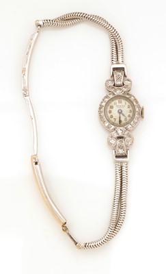 Lot 26 - Rolex: a diamond cocktail watch