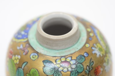 Lot 439 - Clobbered Chinese small vase