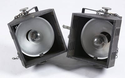 Lot 617A - Two vintage stage lights.