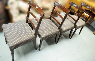 Lot 12 - Set of four Victorian dining chairs