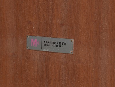Lot 665 - A.H. McIntosh & Co. Ltd., Kirkcaldy: a mid Century teak dining room suite.