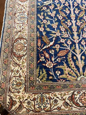 Lot 90 - A Turkish half silk prayer rug