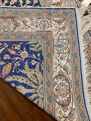 Lot 131 - A Turkish half silk prayer rug