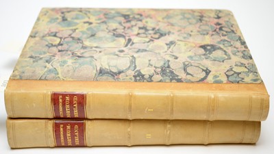 Lot 290 - Two half calf bound volumes of Hutchinson's Northumberland