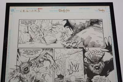 Lot 35 - A page of original comic artwork