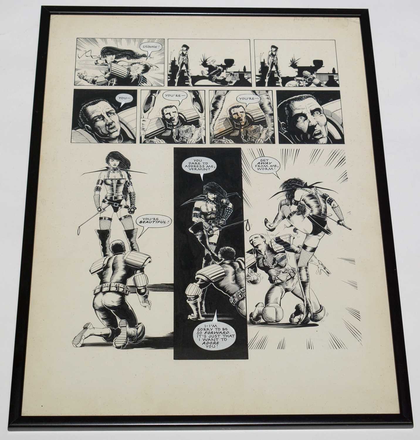 Lot 34 - A page of original comic artwork