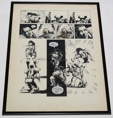 Lot 34A - A page of original comic artwork