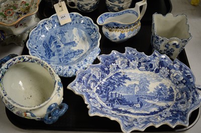 Lot 351 - A selection of Victorian and later tableware.