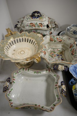 Lot 351 - A selection of Victorian and later tableware.