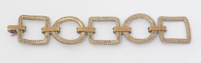Lot 103 - A bi-coloured metal bracelet