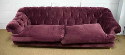 Lot 10 - Chesterfield-style 'Loaf' sofa.