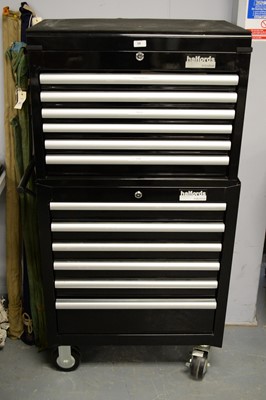 Lot 38 - Halfords Industrial: a large steel industrial tool chest with contents