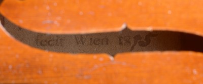 Lot 828 - Fine Austrian Violin labelled Franciscus Geissenhof