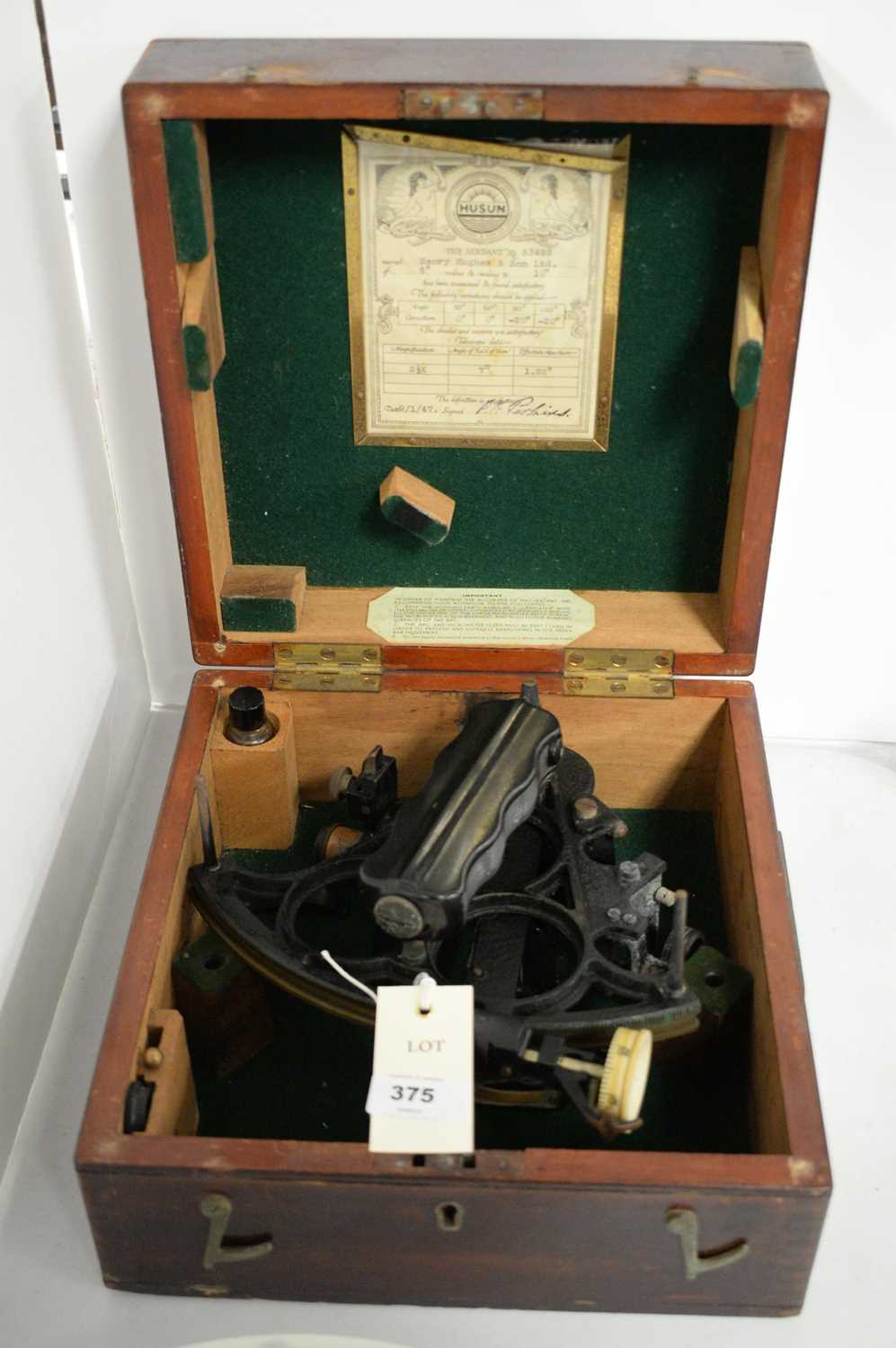 Lot 375 - A Husun sextant.