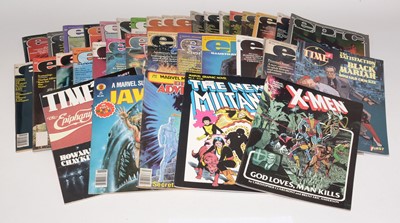 Lot 344 - Marvel Graphic Novels and Magazines.