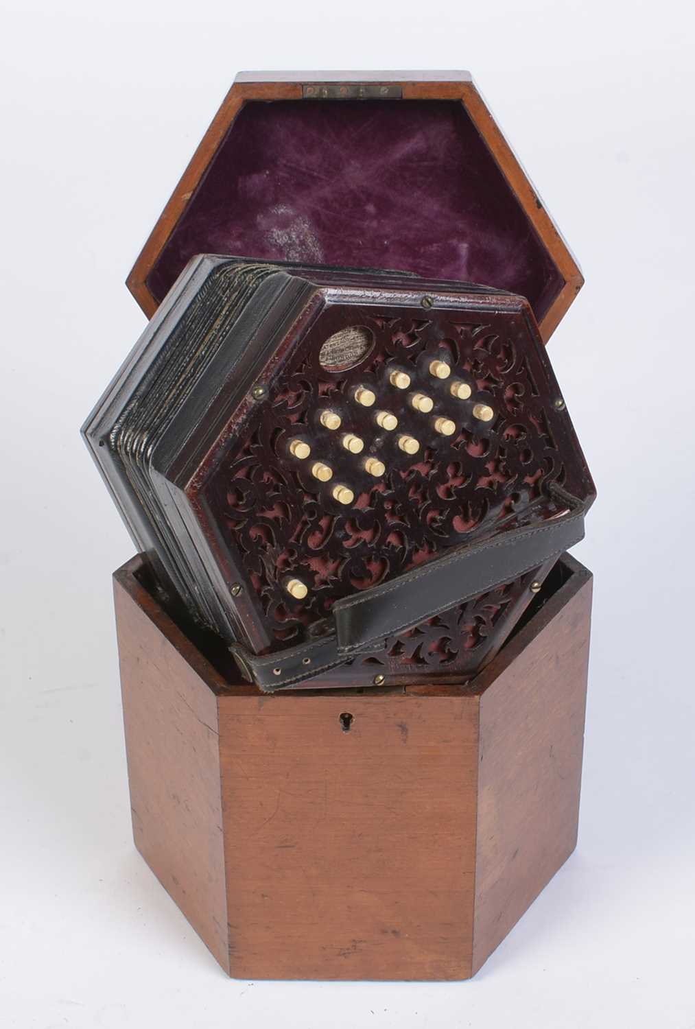 818 - Lachenal Anglo system concertina