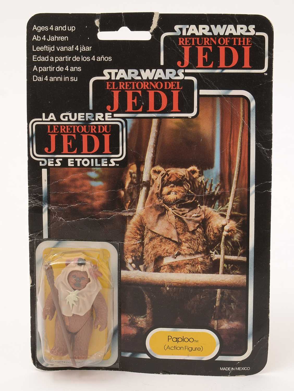 225 - Star Wars Return of the Jedi Paploo (Action Figure) carded figure, 