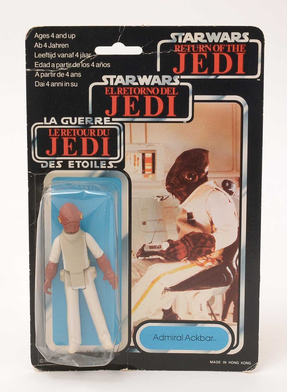 Lot 235 - Star Wars Return of the Jedi Admiral Ackbar carded figure