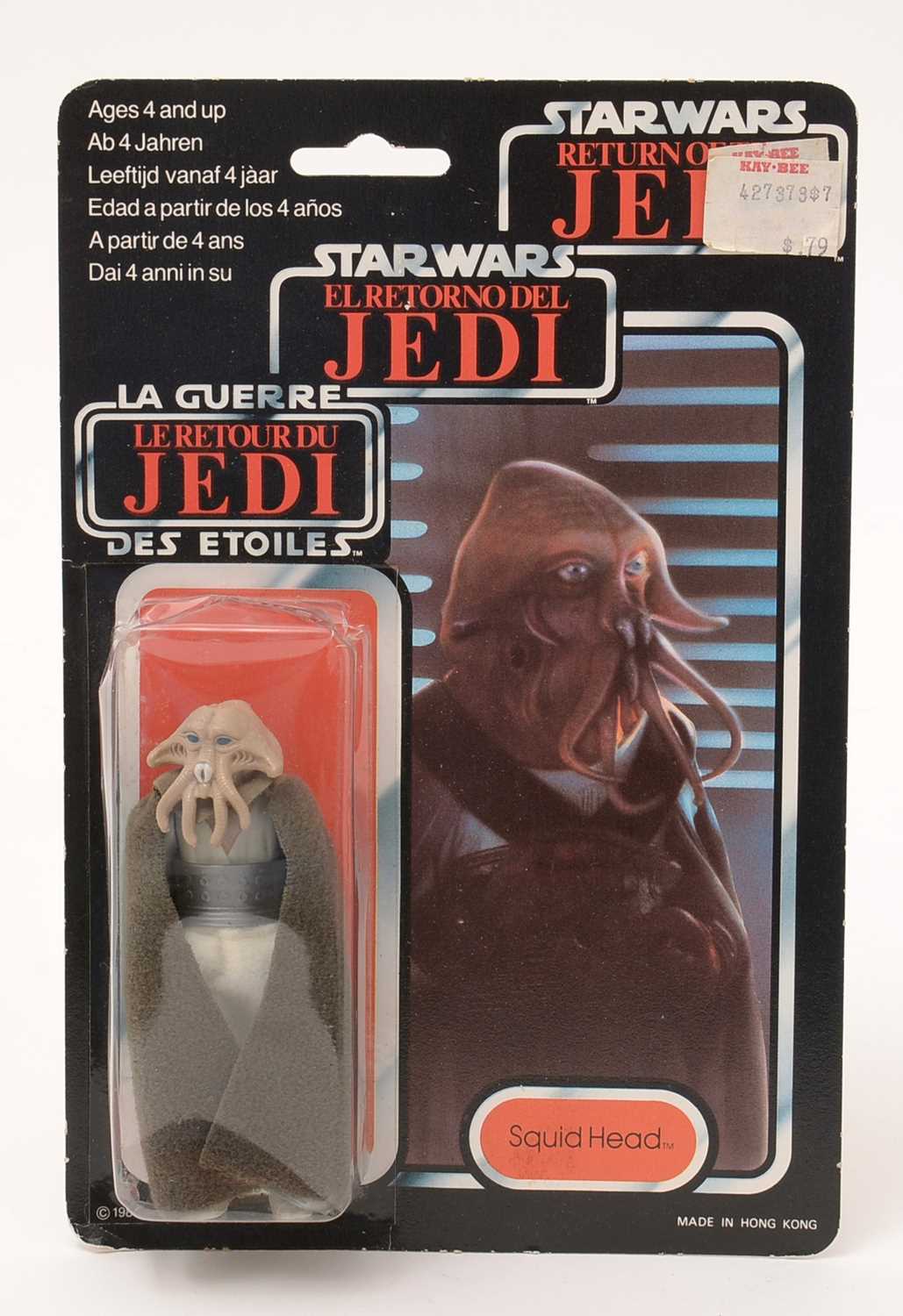 239 - Star Wars Return of the Jedi Squid Head carded figure,