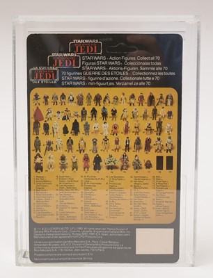 Lot 256 - Star Wars Return of the Jedi Han Solo carded figure, AFA graded