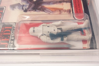Lot 266 - Star Wars Return of the Jedi Imperial Stormtrooper carded figure, AFA graded